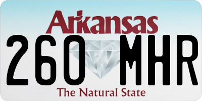 AR license plate 260MHR