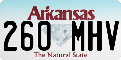 AR license plate 260MHV