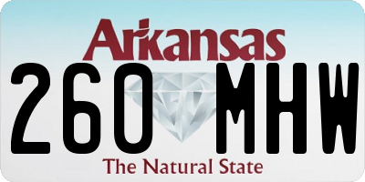AR license plate 260MHW