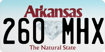 AR license plate 260MHX