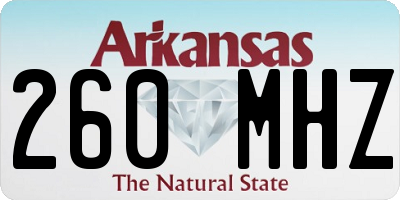 AR license plate 260MHZ