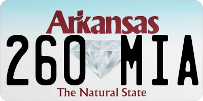 AR license plate 260MIA