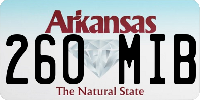AR license plate 260MIB