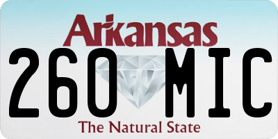 AR license plate 260MIC