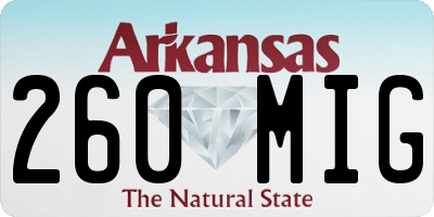 AR license plate 260MIG
