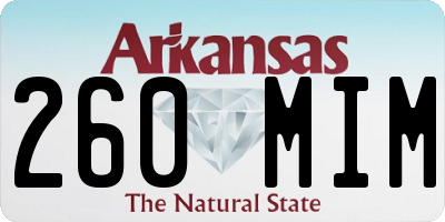 AR license plate 260MIM