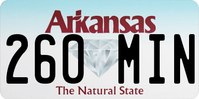 AR license plate 260MIN