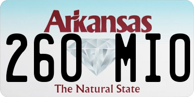 AR license plate 260MIO