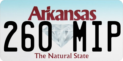 AR license plate 260MIP