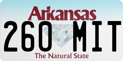 AR license plate 260MIT