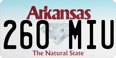 AR license plate 260MIU