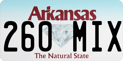 AR license plate 260MIX