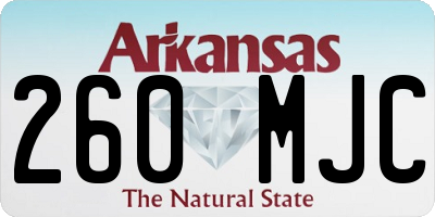 AR license plate 260MJC