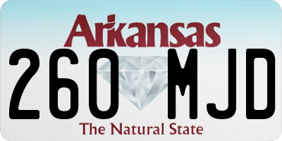AR license plate 260MJD