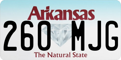 AR license plate 260MJG
