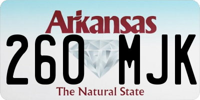 AR license plate 260MJK