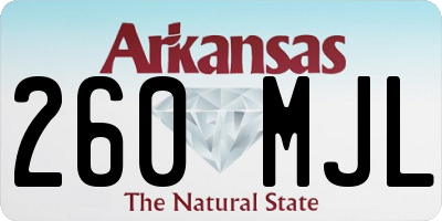 AR license plate 260MJL