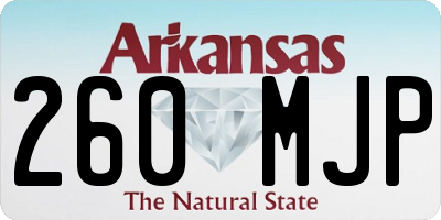 AR license plate 260MJP