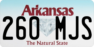 AR license plate 260MJS