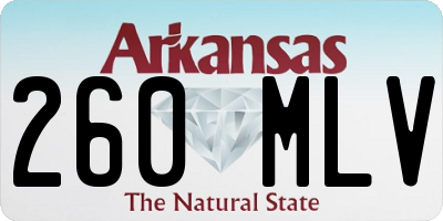 AR license plate 260MLV