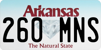 AR license plate 260MNS