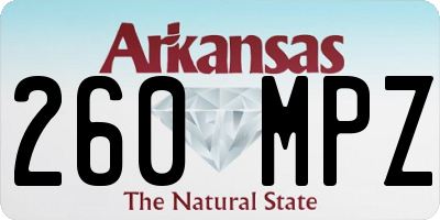 AR license plate 260MPZ