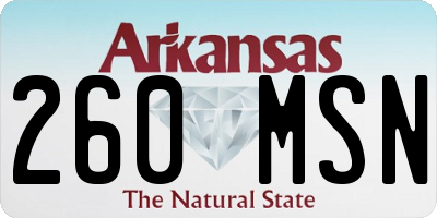 AR license plate 260MSN