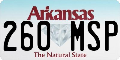 AR license plate 260MSP