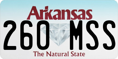 AR license plate 260MSS