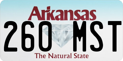 AR license plate 260MST