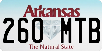 AR license plate 260MTB