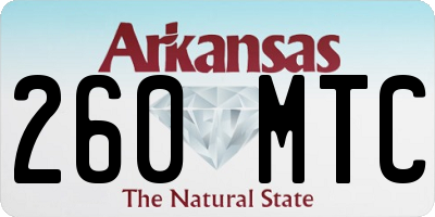 AR license plate 260MTC