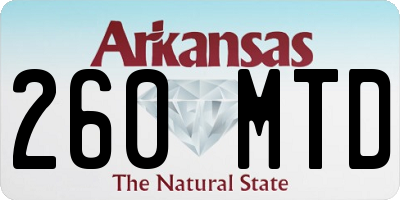 AR license plate 260MTD