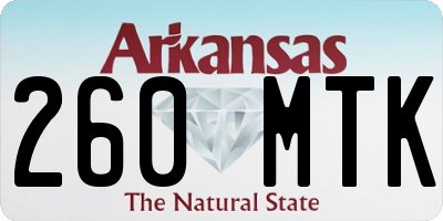 AR license plate 260MTK
