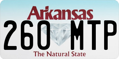 AR license plate 260MTP