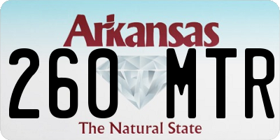 AR license plate 260MTR