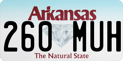 AR license plate 260MUH