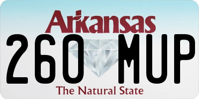 AR license plate 260MUP