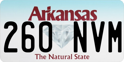 AR license plate 260NVM