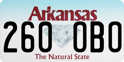 AR license plate 260OBO