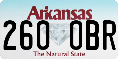 AR license plate 260OBR