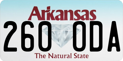 AR license plate 260ODA