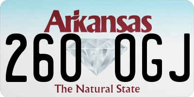 AR license plate 260OGJ