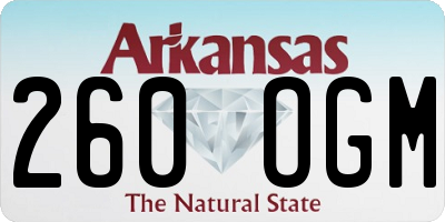 AR license plate 260OGM