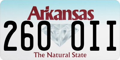 AR license plate 260OII