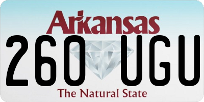 AR license plate 260UGU