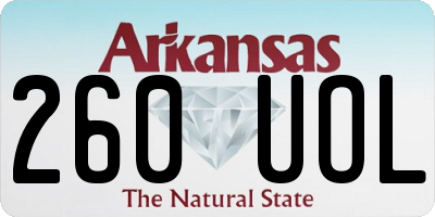 AR license plate 260UOL