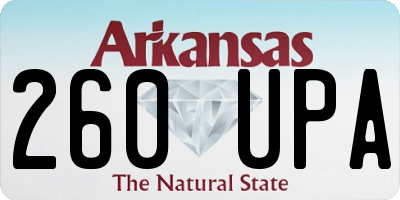 AR license plate 260UPA
