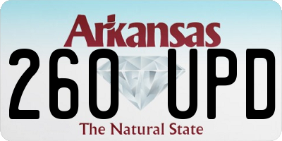 AR license plate 260UPD