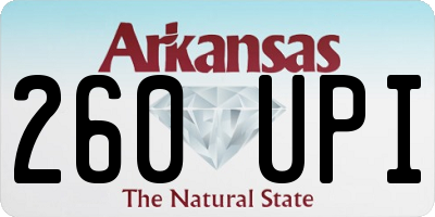 AR license plate 260UPI